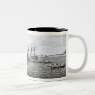 Tasse 2 Couleurs La découverte sur les roches dans la Reine