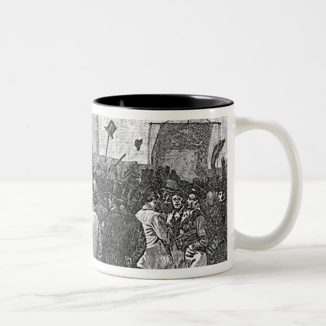 Tasse 2 Couleurs La démonstration de Chartist sur Kennington (Droit)