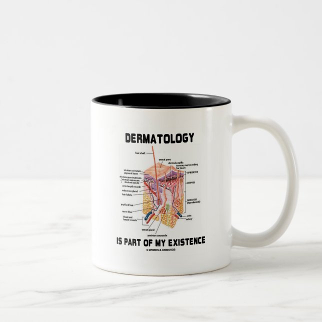 Tasse 2 Couleurs La dermatologie fait partie de mon existence (les (Droit)