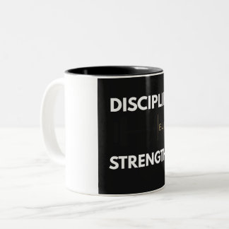 Tasse 2 Couleurs La Discipline Construit La Force Motivation Salle 