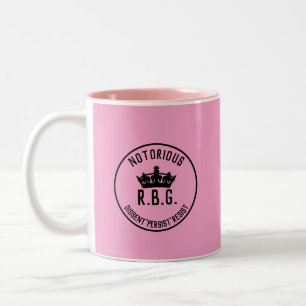 Tasse 2 Couleurs La dissidence notoire du RBG résiste au rose