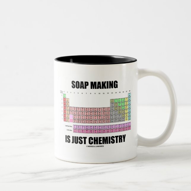 Tasse 2 Couleurs La Fabrication De Savon Est Juste Chimique (Droit)