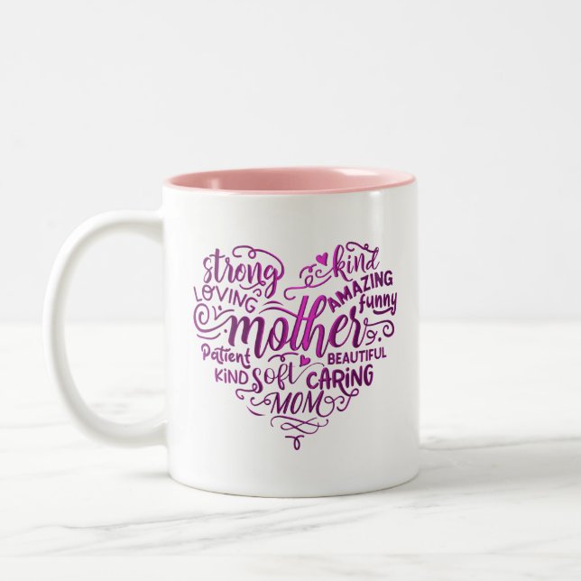 Tasse 2 Couleurs La fête des mères pour maman (Gauche)