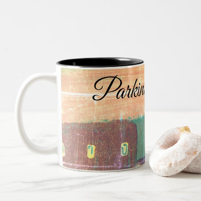 Tasse 2 Couleurs La fille de Parkinson (Avec donut)
