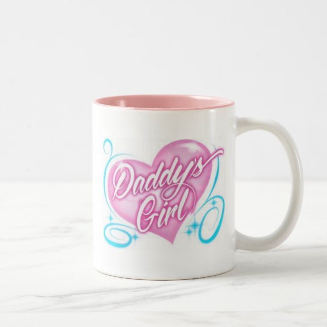 Tasse 2 Couleurs La fille du papa (Droit)