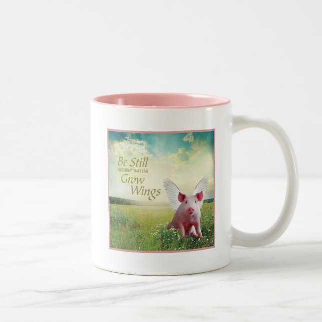 Tasse 2 Couleurs La Foi Des Cochons (Droit)