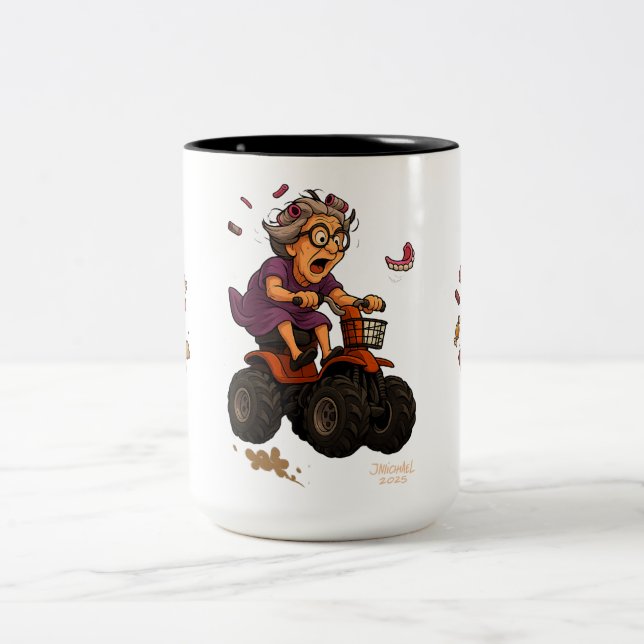 Tasse 2 Couleurs La folie de Granny (Centre)