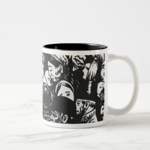 Tasse 2 Couleurs La foule de Paris, 1892