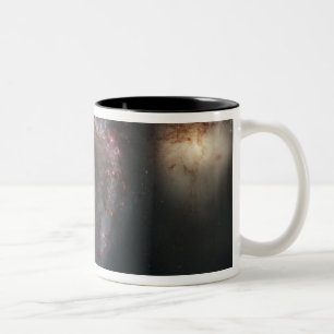 Tasse 2 Couleurs La galaxie de tourbillon (M51) et galaxie de