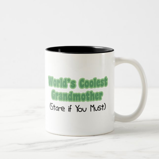 Tasse 2 Couleurs La grand-mère la plus fraîche du monde (Droit)