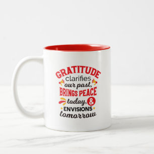 Tasse 2 Couleurs La gratitude clarifie notre passé – Art Inspirant