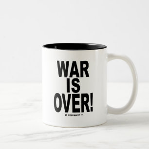 Tasse 2 Couleurs La guerre est finie si tu veux