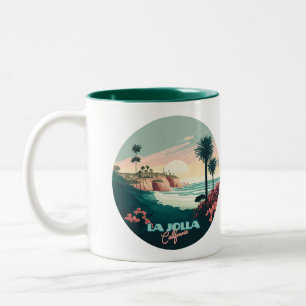 Tasse 2 Couleurs La Jolla Cove San Diego California Retro