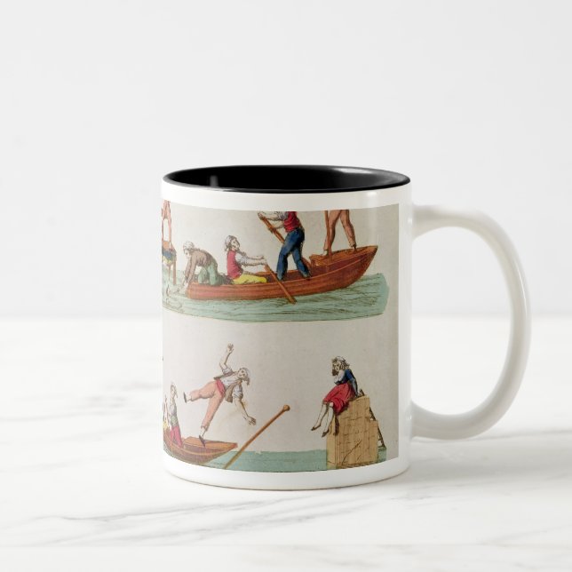 Tasse 2 Couleurs La joute célèbre entre Lancers (Droit)