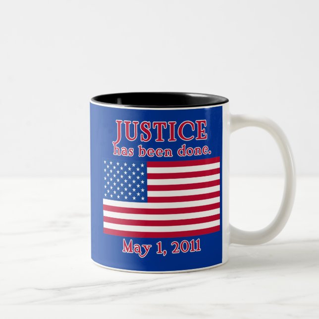 Tasse 2 Couleurs La JUSTICE A ÉTÉ T-shirt FAIT (Droit)
