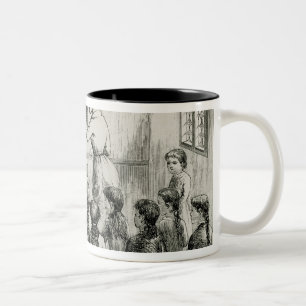 Tasse 2 Couleurs "La leçon d'inscription", illustration 'd'un