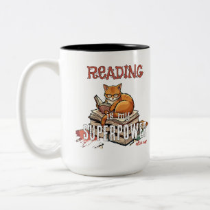 Tasse 2 Couleurs La lecture est mon superpouvoir Cadeau pour amateu