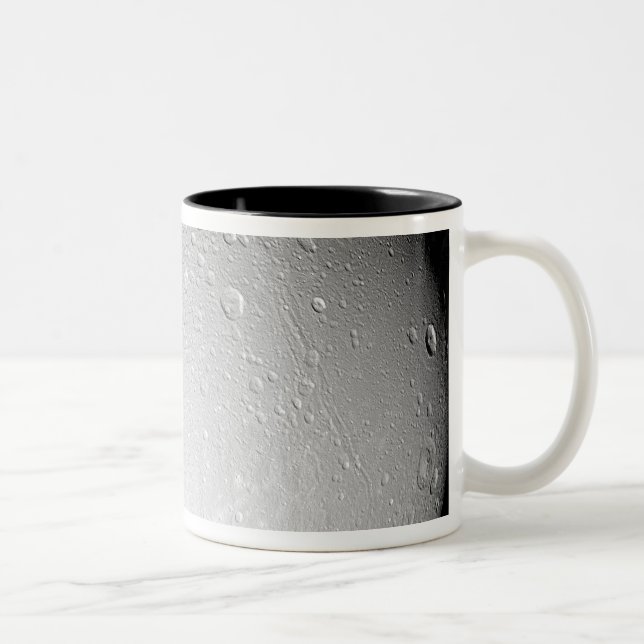 Tasse 2 Couleurs La lune de Saturne Dione (Droit)