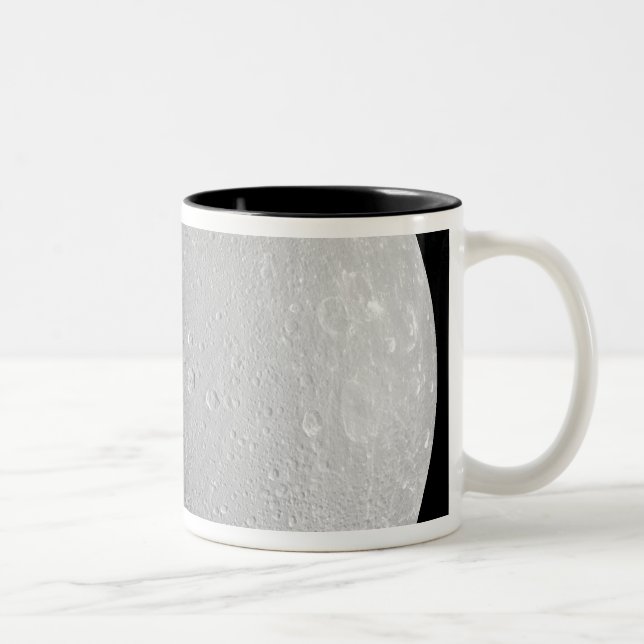 Tasse 2 Couleurs La lune de Saturne Dione 2 (Droit)
