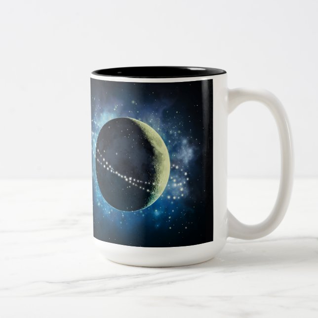 Tasse 2 Couleurs La Lune - Mug, Coupe (Droit)