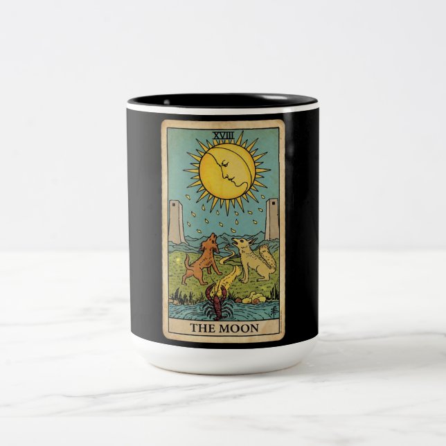 Tasse 2 Couleurs La Lune Tarot (Centre)