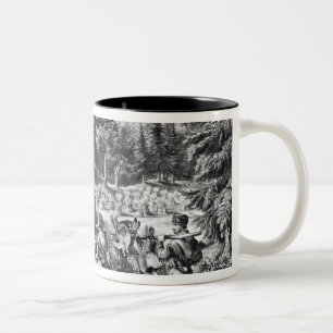 Tasse 2 Couleurs La maison du pionnier sur la frontière occidental