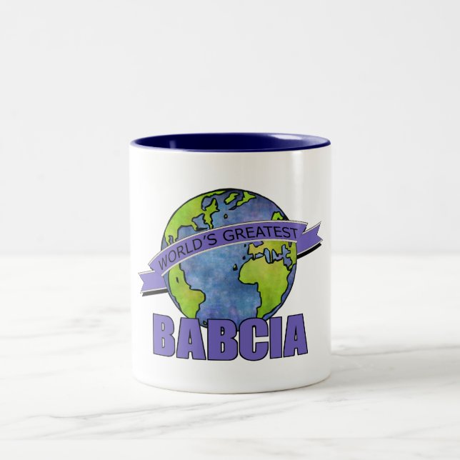 Tasse 2 Couleurs La meilleure Babcia du monde (Centre)
