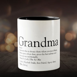 Tasse 2 Couleurs La meilleure définition de grand-mère de grand-mèr
