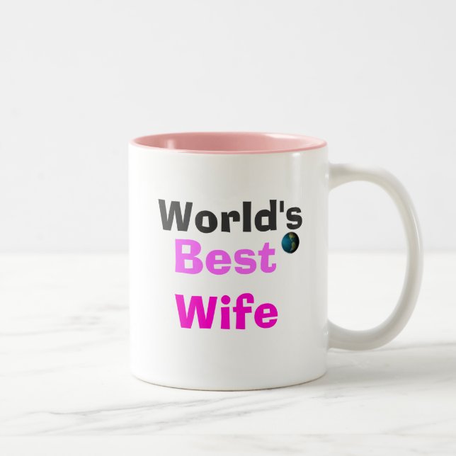 Tasse 2 Couleurs La meilleure épouse du monde (Droit)