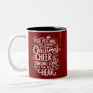 Tasse 2 Couleurs La Meilleure Façon de Répandre la Joie de Noël Vac