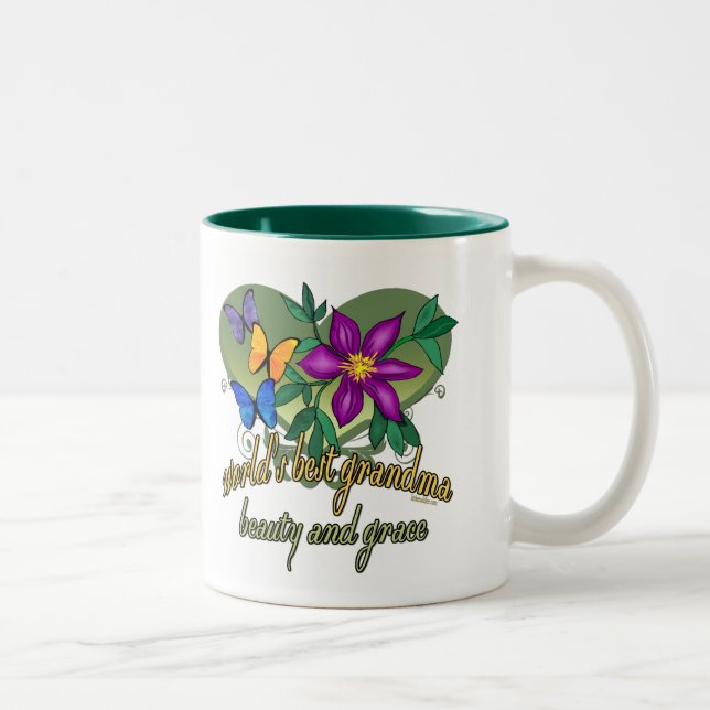 Tasse 2 Couleurs La meilleure grand-maman jamais (Droit)