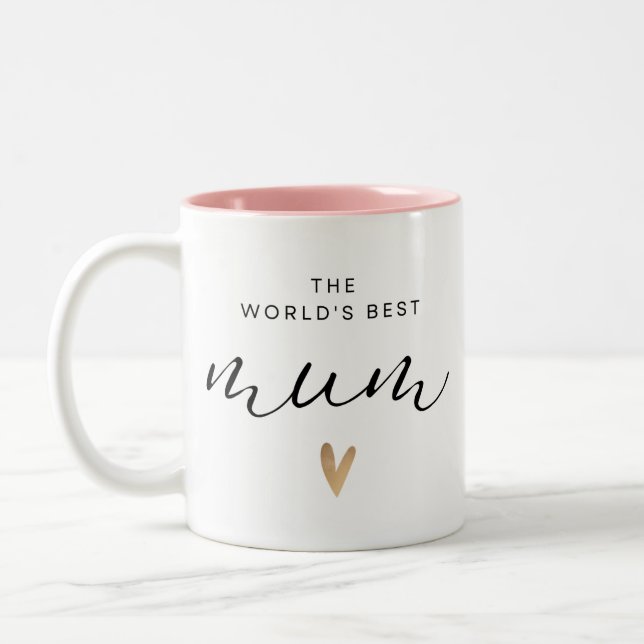 Tasse 2 Couleurs La Meilleure maman de Worlds (Gauche)