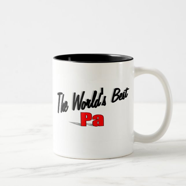 Tasse 2 Couleurs La meilleure PA du monde (Droit)