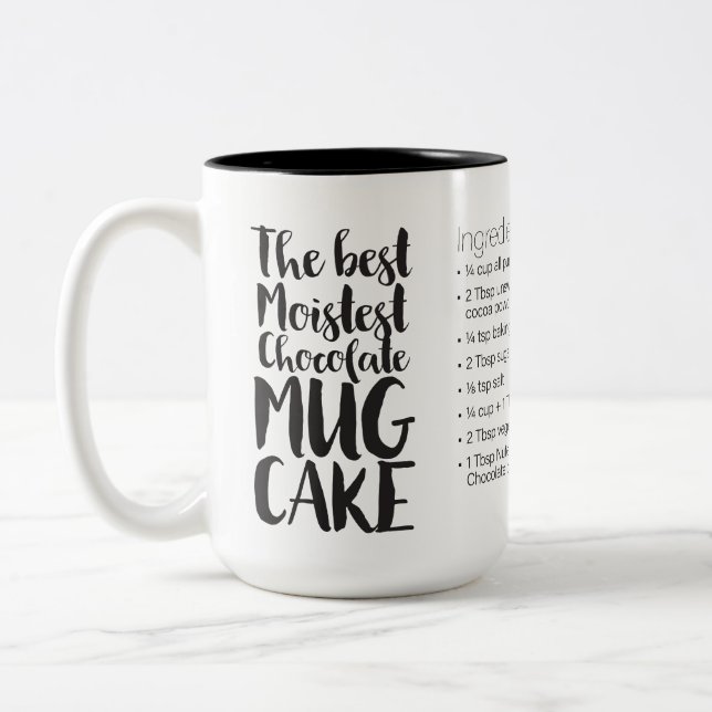 Tasse 2 Couleurs La meilleure recette de gâteau au chocolat, la plu (Gauche)