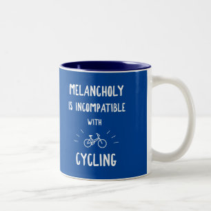 Tasse 2 Couleurs La mélancolie N'Est Pas Compatible Avec Le Cyclism