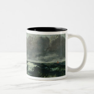 Tasse 2 Couleurs La mer orageuse ou, la vague, 1870