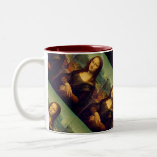 Tasse 2 Couleurs La Mona Lisa par Leonardo da Vinci