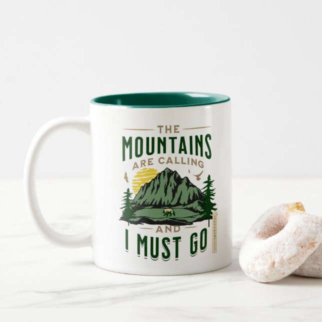 Tasse 2 Couleurs La Montagne Appelle (Avec donut)