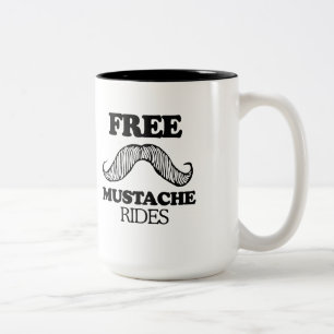 Tasse 2 Couleurs La MOUSTACHE LIBRE MONTE le T-shirt