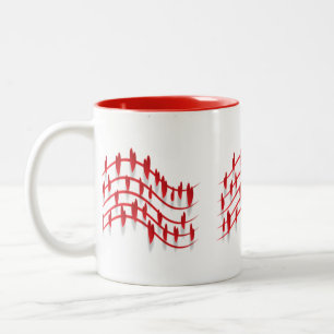Tasse 2 Couleurs La musique est la clé de l'amour