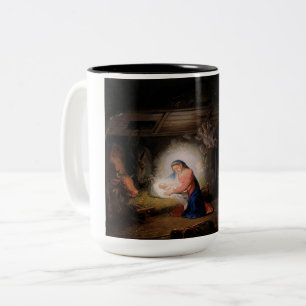 Tasse 2 Couleurs La Nativité du Christ (par Vladimir Borovikovsky)