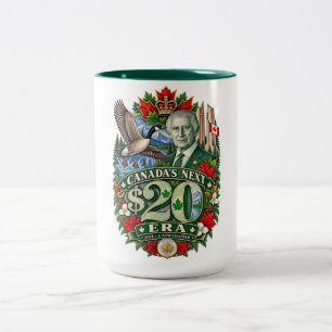 Tasse 2 Couleurs La nouvelle ère canadienne de 20 $ Nouveau chapitr