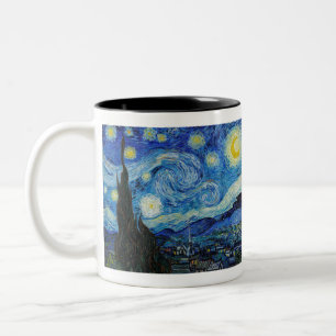 Tasse 2 Couleurs La nuit étoilée (1889) par Vincent Van Gogh