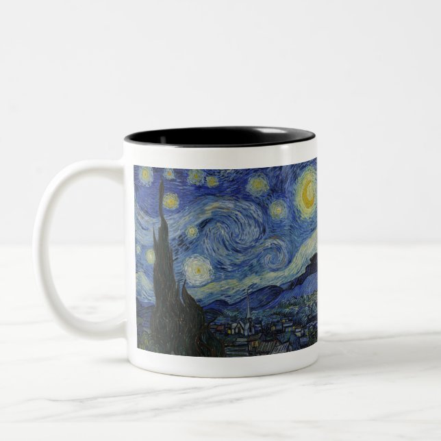 Tasse 2 Couleurs La nuit étoilée par Vincent van Gogh (Gauche)