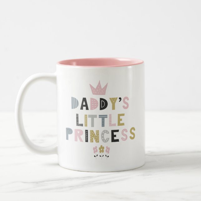 Tasse 2 Couleurs La petite princesse de papa (Gauche)