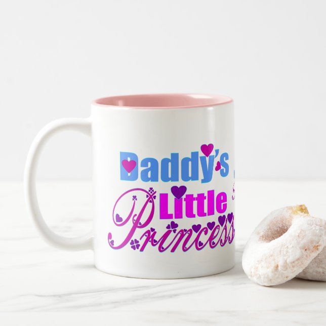 Tasse 2 Couleurs ✔ La petite princesse de papa (Avec donut)