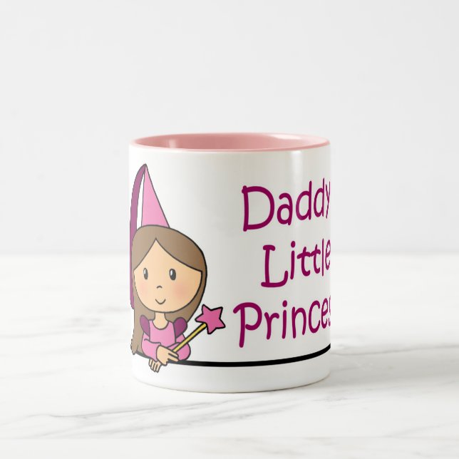 Tasse 2 Couleurs La petite princesse du papa (Centre)