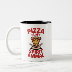 Tasse 2 Couleurs La pizza est mon animal spirituel