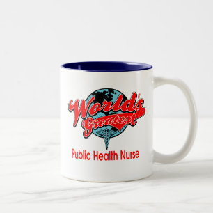Tasse 2 Couleurs La plus grande infirmière de la santé publique d