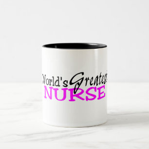 Tasse 2 Couleurs La plus grande infirmière des mondes